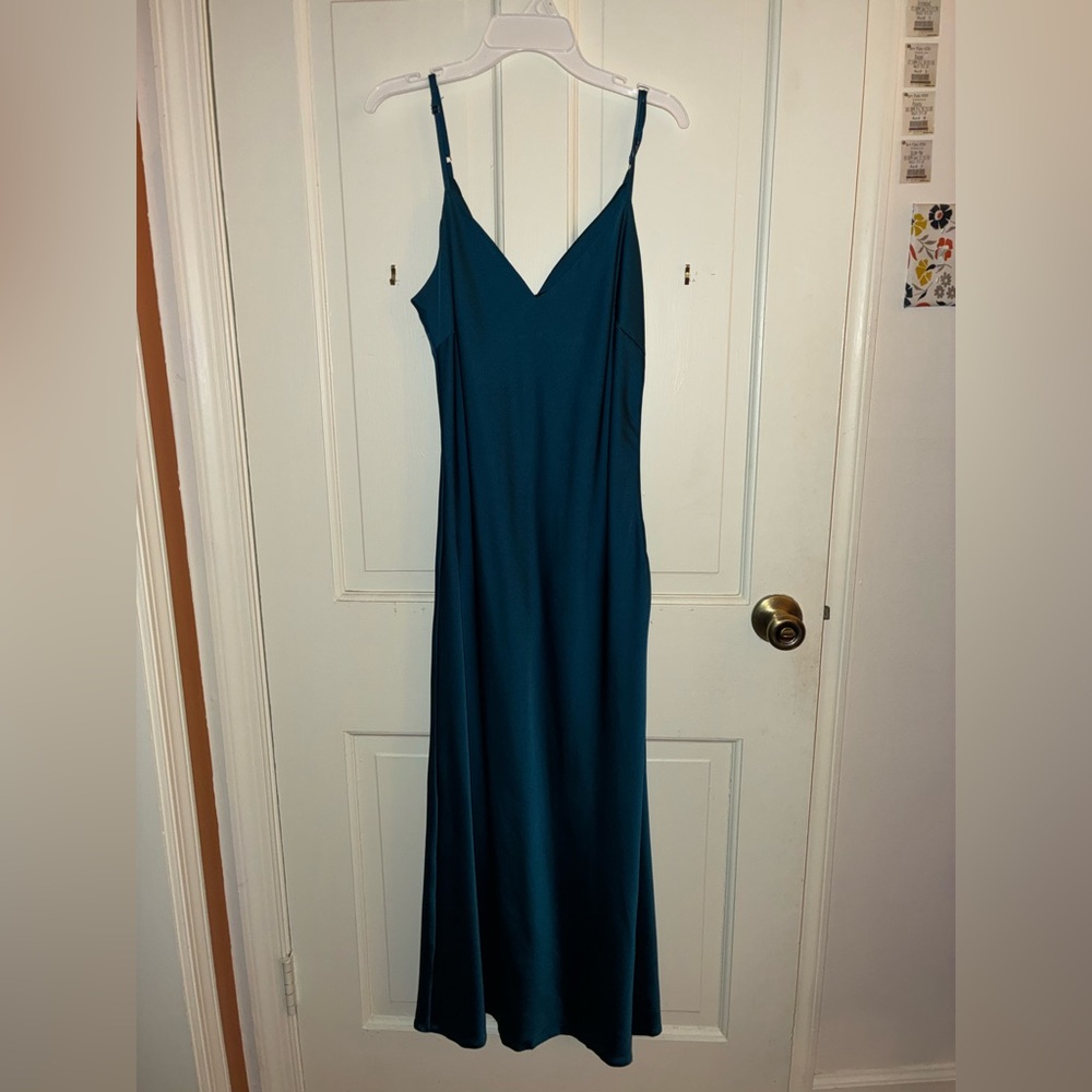 Elegant Nasty Gal Teal Midi Slip Dress